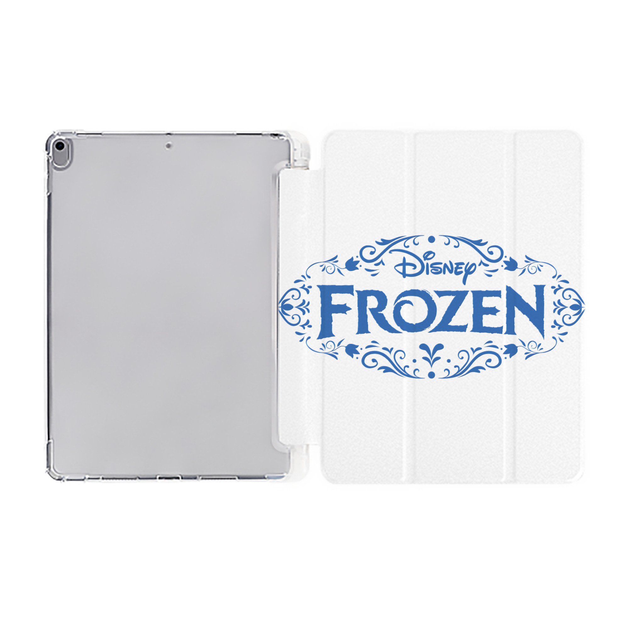 （画像用） アナと雪の女王 アンナ エルサ Frozen Anna Elsa IPad ケース ペン収納付き 三つ折りスタンド PUレザー×シリコン 対応機種9.5/10.5/10.9インチ